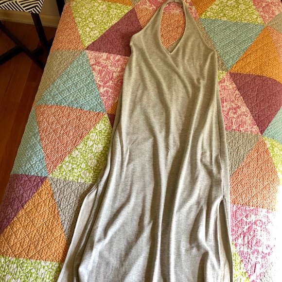 Anthropologie Saturday/Sunday grey halter dress M - Picture 3 of 3